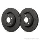 HTC5308 - Hawk Talon Slotted & Drilled Brake Discs; Rear