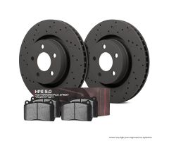 HKC5312.361B - Hawk Brake Kit - HPS 5.0 Pads & Talon Slotted & Drilled Discs; Front - #HWK-HKC5312.361B