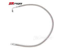 Universal Performance Turbo Oil Feed Line 4AN - 4AN 90 Degree Straight Steel Braided - 80cm - #PSR-014300001