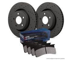 HKC4025.194F - Hawk Brake Kit - HPS Pads & Talon Slotted & Drilled Discs; Front - #HWK-HKC4025.194F